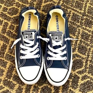 Cute Navy Converse slip-ons